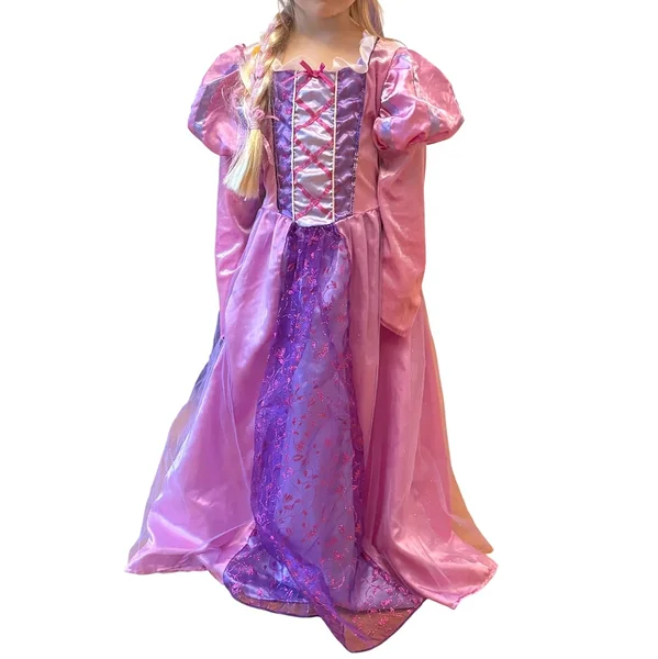 Lilla ja roosa printsessikleit lapsele