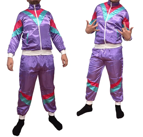 80ndate / 90ndate retro dressikomplekt – neoon stiilipeo kostüüm meestele ja naistele