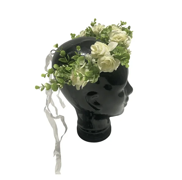 Wedding crown / Artificial flower crown for the head for a wedding