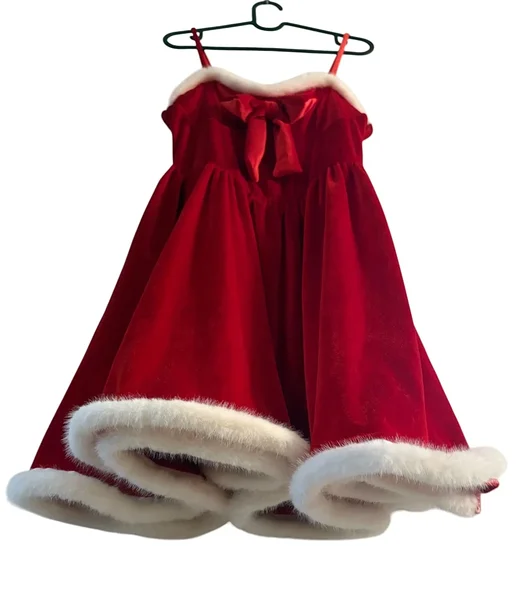 Jõuluvana kostüüm naisele kohe olemas / sametine jõulukleit