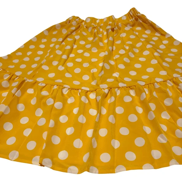 Kollane mummuline ja täpiline seelik