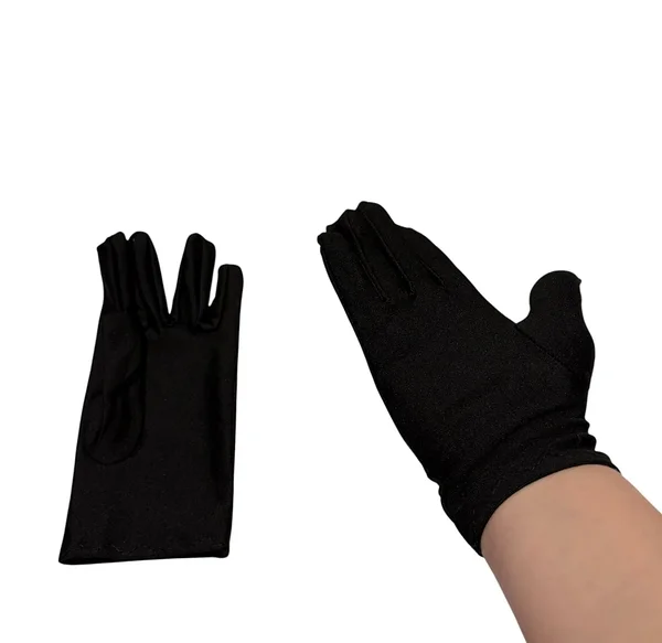 Mustad õhukesed kindad kleidi juurde / teatrikindad