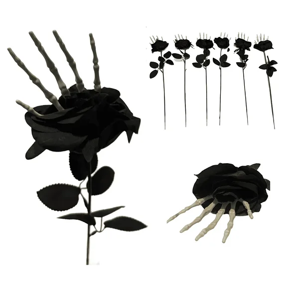 Mustad hirmsad roosid Halloweeniks / must kunstroos
