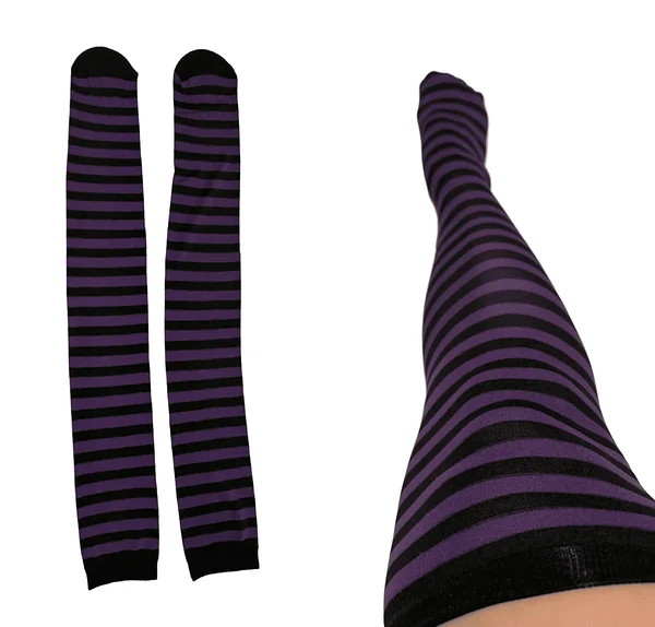 Lillad triibulised sukad nõia kostüümi juurde