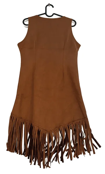 Kauboi kostüüm naisele / pruun narmastega kleit Wild West peole