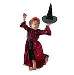 Punamütsikese kostüüm lapsele koos nõia mütsiga