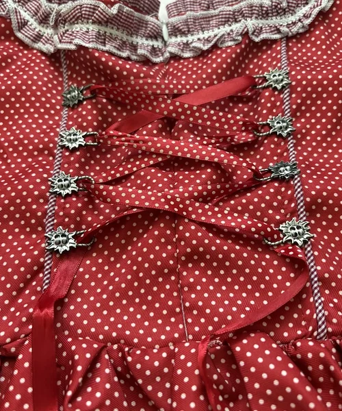 Oktoberfesti mummuline dirndl / kantri / punamütsikese kleit!
