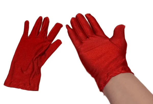 Lühikesed õhukesed punased kindad