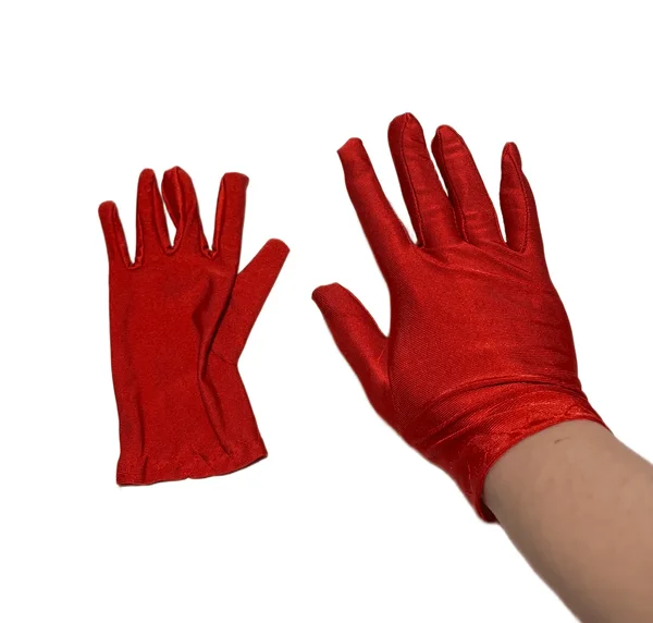 Lühikesed õhukesed punased kindad