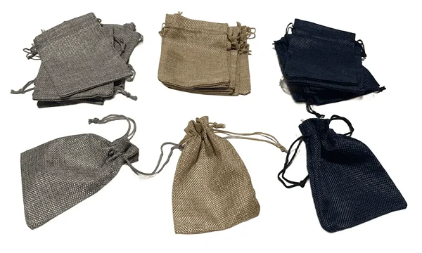 Textile / fabric wedding favor bags / small fabric gift bags