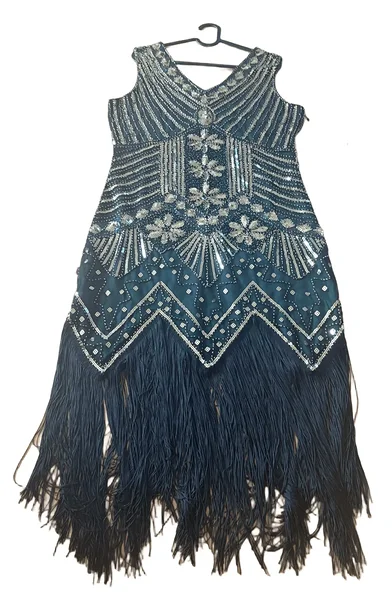 Tumeroheline Gatsby stiilis kleit s L (M/XL)