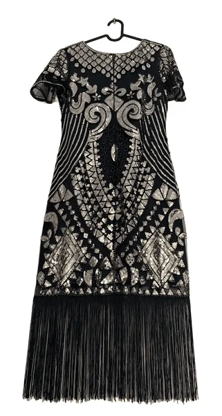 Tumeroheline narmastega ja litritega pidulik kleit suurus S (XS/M)