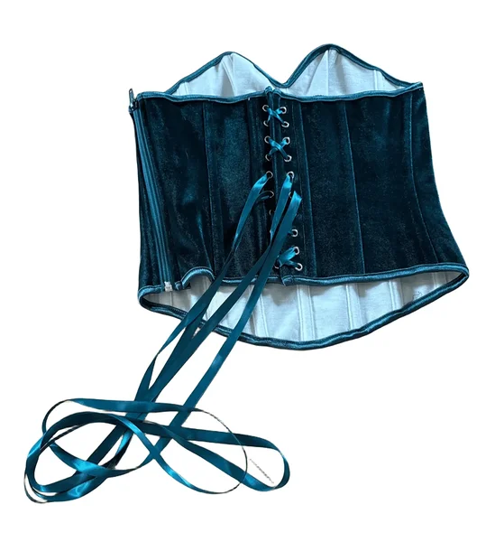 Korsett top / pluus / gooti sametine moekorsett