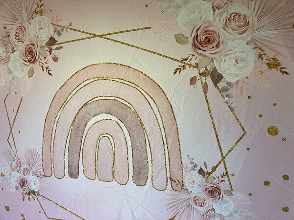 Pink Party Arch Fabric
