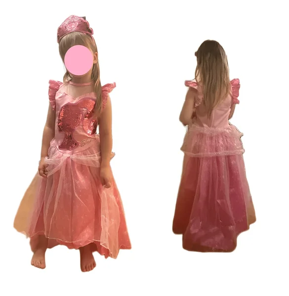 Roosa printsessikleit lapsele