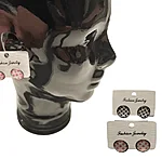 Roosad mummulised kõrvarõngad ruut