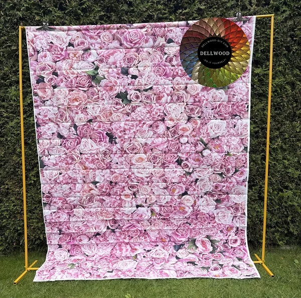  Pink rose photo backdrop