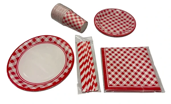 Retropeo nõud / papptaldrikud / papptassid retro peole