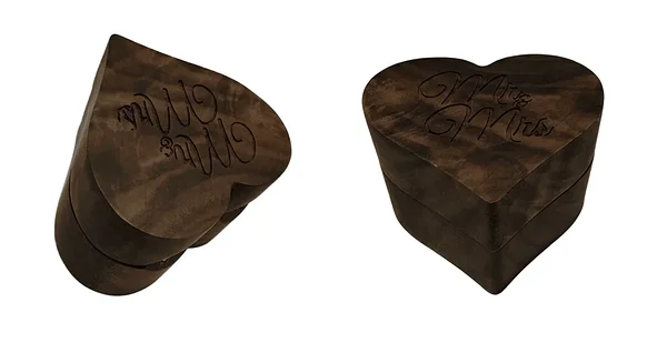 Puidust sõrmusekarp pulma