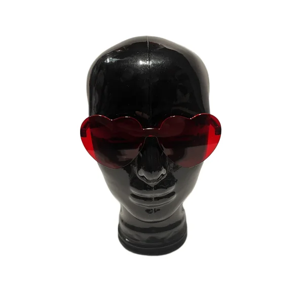 Punased südamekujulised prillid tüdrukuteõhtuks kohe olemas