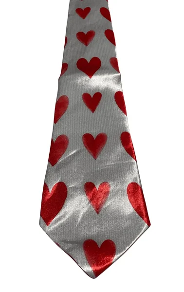 Heart-patterned tie for men