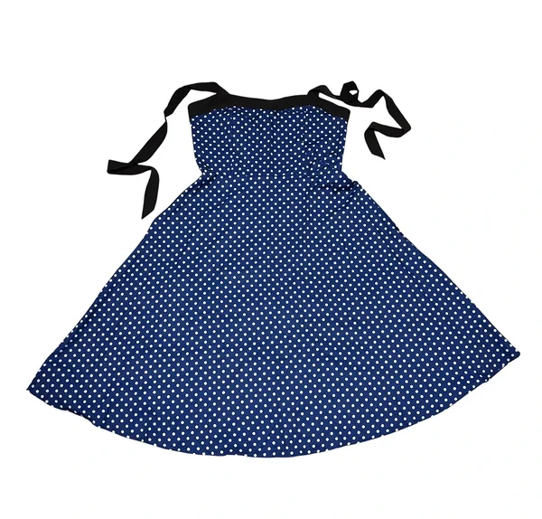Blue polka dot dress 