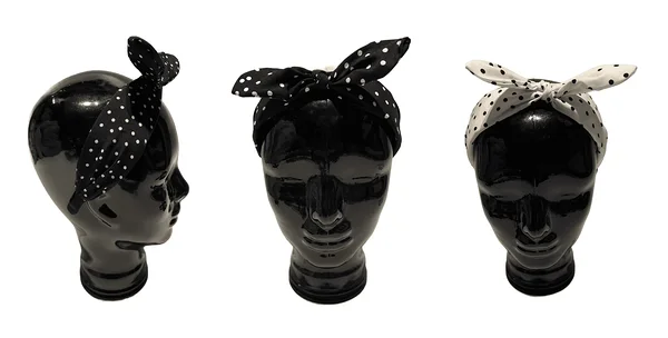 Täpilne lipsuga peavõru 1950-ndate peole / 1950-ndate ehted