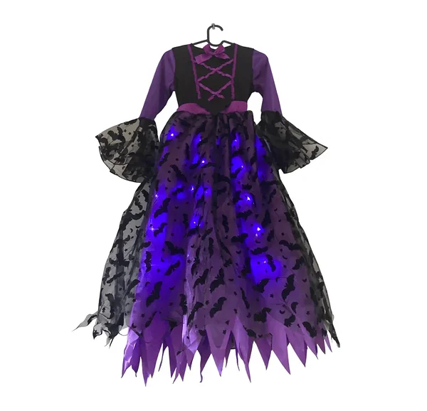 Witch dress with lights for kids / light-up witch dress for Halloween and Walpurgis Night