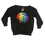 Värviliste huultega pusa