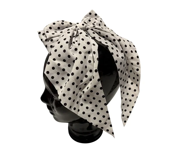 Polka dot / dotted bow tie / hair clip