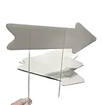 Valged diy sildid ruut