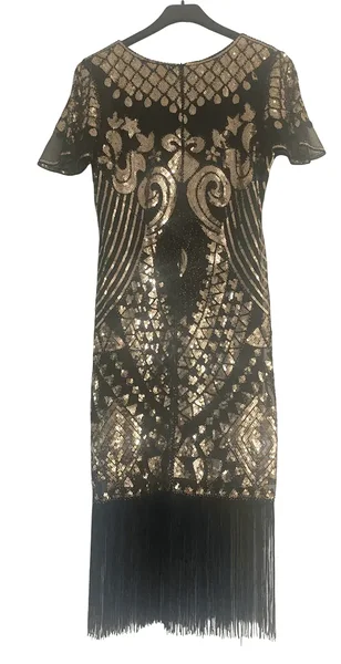 New vintage sequin and fringe dress