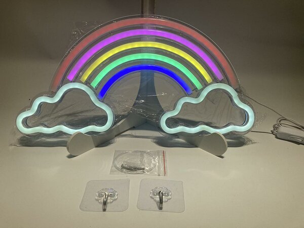 LED Rainbow Light / Colorful Night Lamp and Decoration for Kids Room