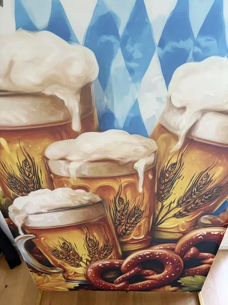 Oktoberfest photo wall / photo backdrop