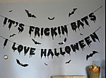 Halloweeni bänner - nahkhiir ja kõrvits