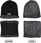 Black Hat and Scarf Set