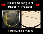 String art mandala plastic templates