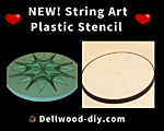 String art plastic stencils