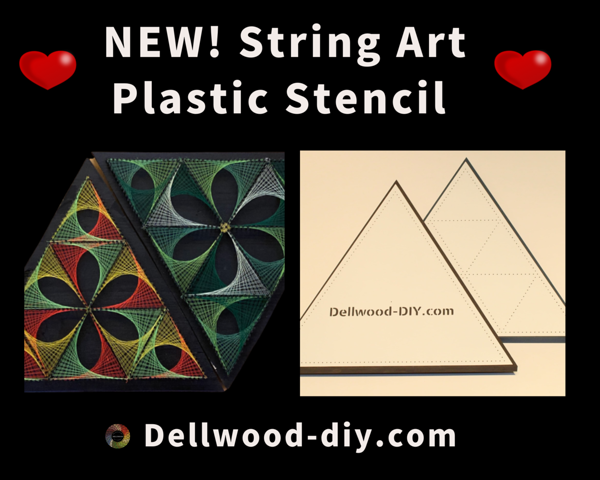 String art triangle pattern