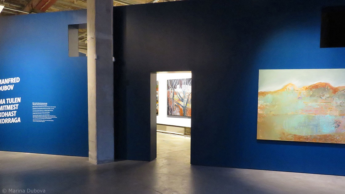 Näitusevaade Vaal galeriis 2018 (&quot;Ma tulen mitmest kohast korraga&quot;) 