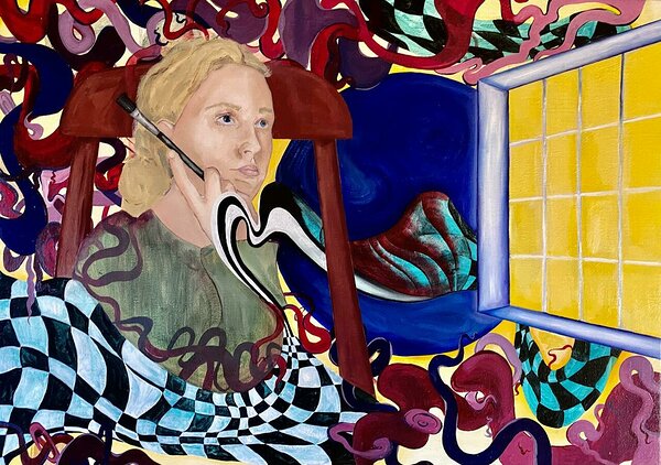 &quot;Pean saama Gruusiasse muidu suren&quot; - õli lõuendil, 68x96cm, 2021