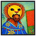 Lõvikostüümis hobune