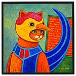 Linnukostüümis kass