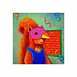 Loomade karneval orav linnu kostüümis kleeps