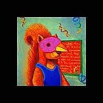 Loomade karneval orav linnu kostüümis paspa