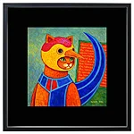 Loomade karneval kass linnu kostüümis 50x50