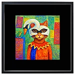 Loomade karneval kass luige kostüümis 50x50