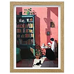 Lugev naine hele raam