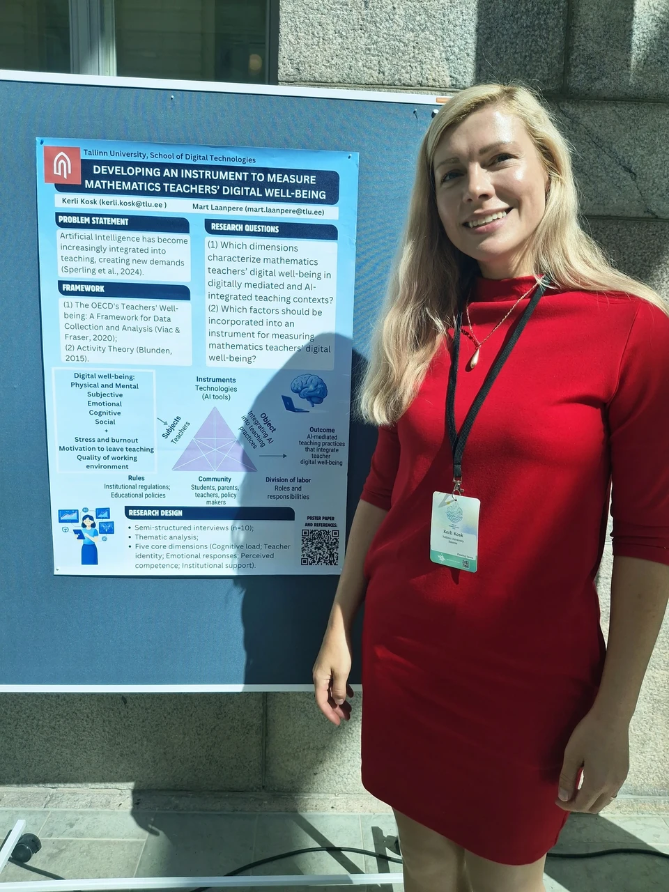 Uurimistulemuste esitlemine õpetajate digitaalse heaolu teemal konverentsil "49th Conference of the International Group for the Psychology of Mathematics Education"