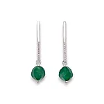 Kr archi hõbe roheline romb ahhaat 41x10